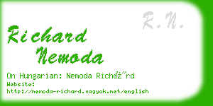 richard nemoda business card